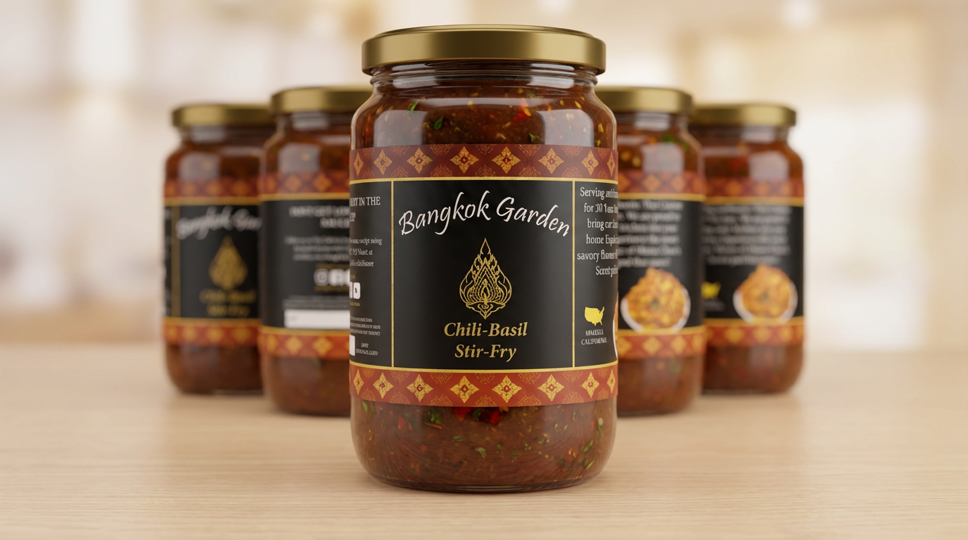 Bangkok Garden Chili-Basil Stir-Fry Jar