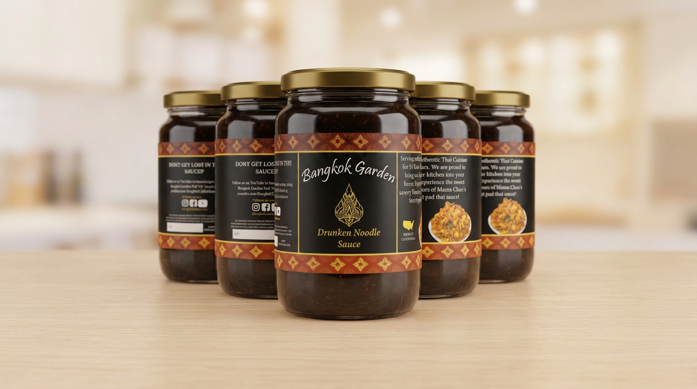 Bangkok Garden Drunken Noodle Sauce Jar