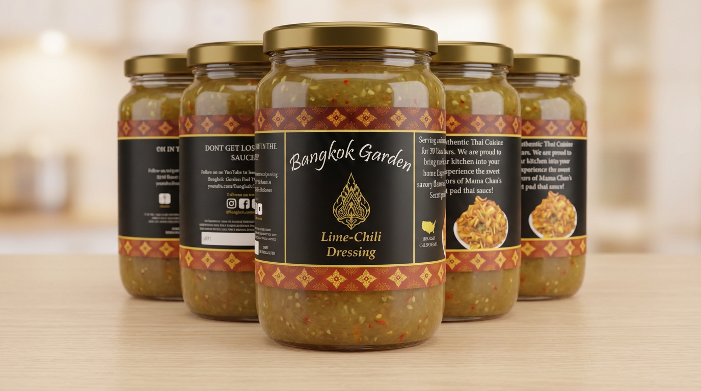 Bangkok Garden Lime-Chili Papaya Dressing Jar