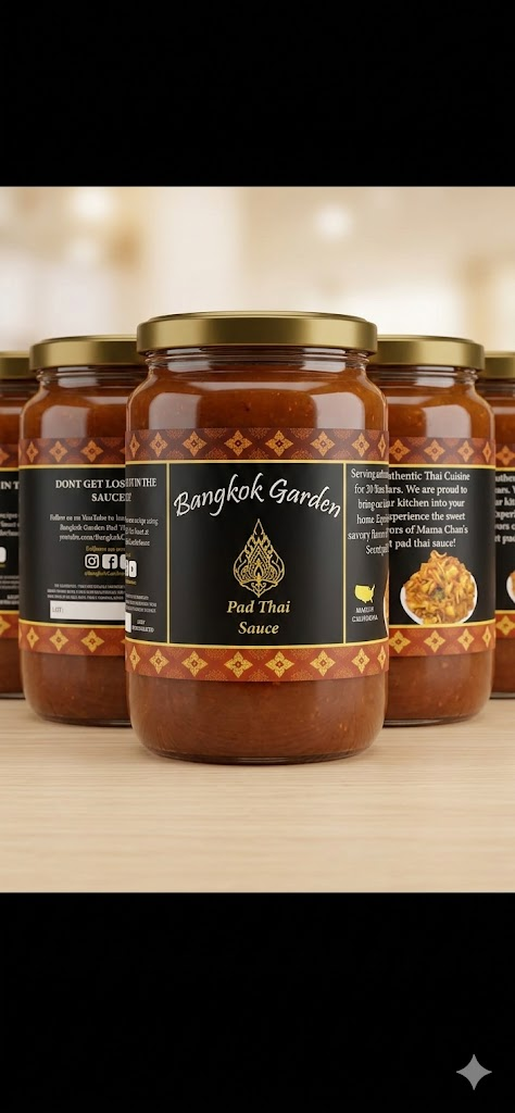 Bangkok Garden Mama Chan's Pad Thai Sauce Jar