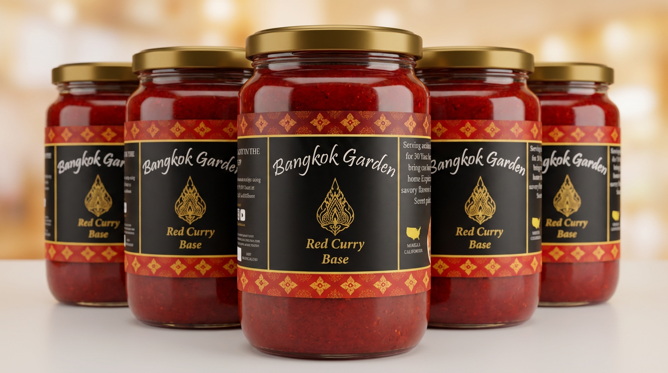 Bangkok Garden Red Curry Base Jar