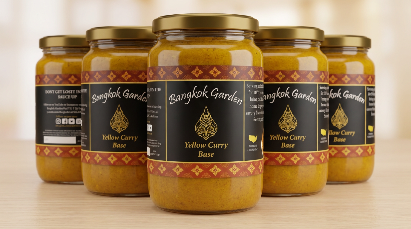 Bangkok Garden Yellow Curry Base Jar